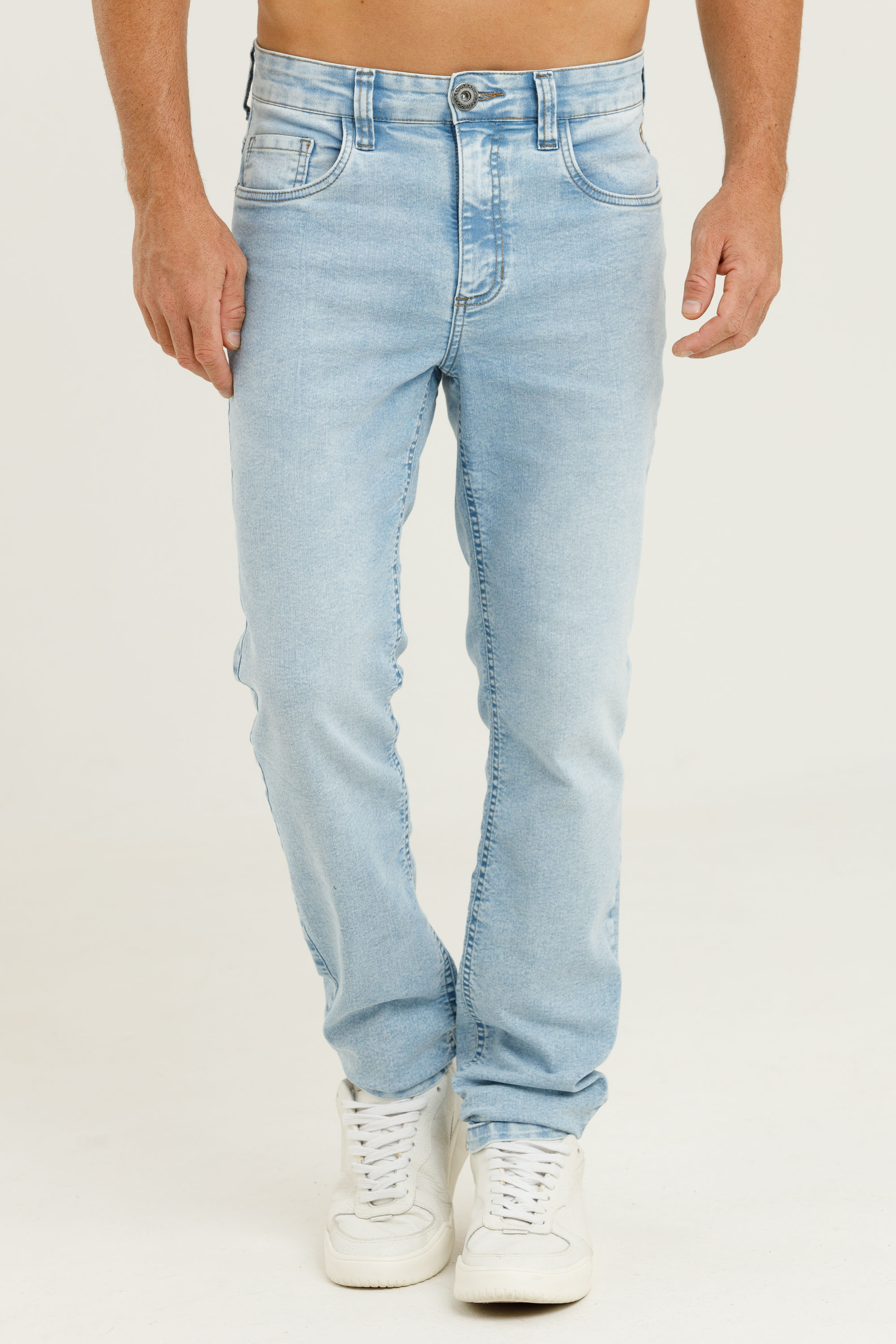 Calça Slim Fit CalÃ§a Skinning Masculina Para Magros Slim Fit CalÃ