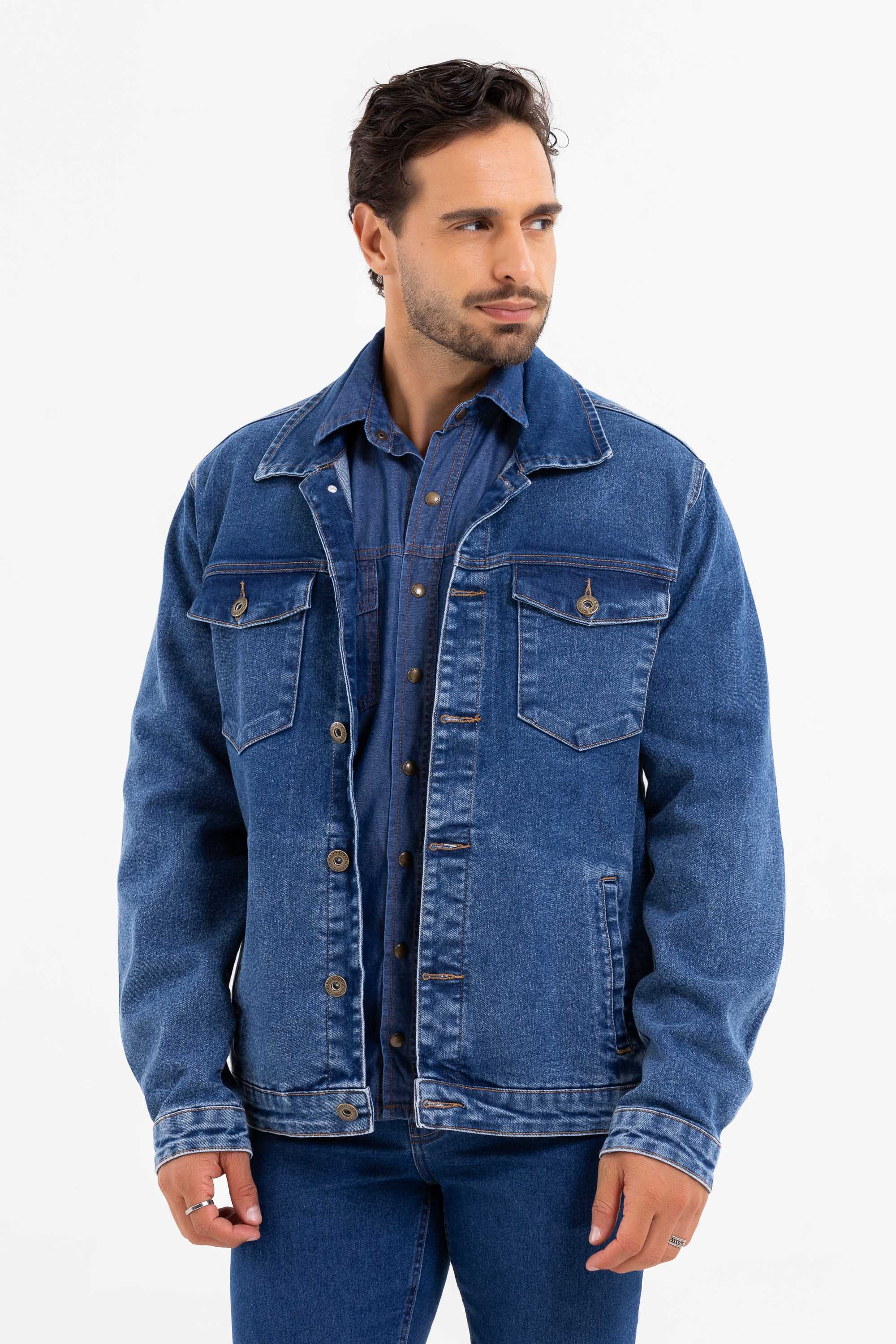 Calça Jeans Jaqueta Simples Masculina Jaqueta Masculina Jeans Slim