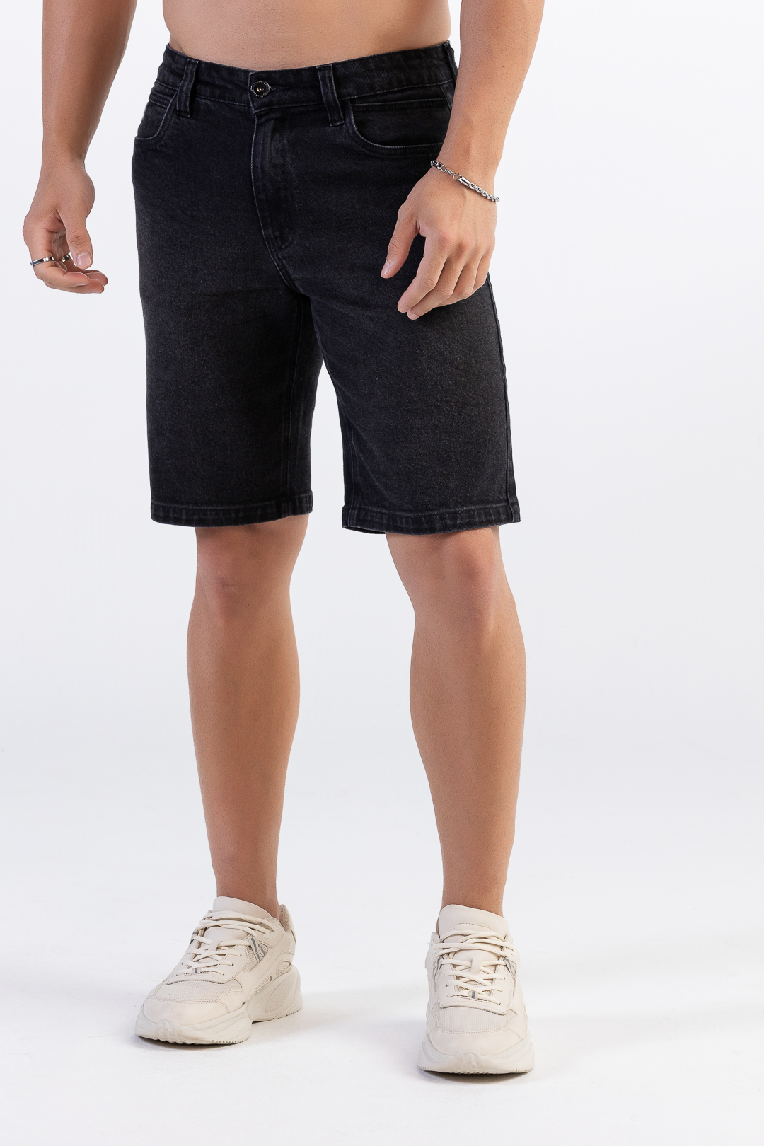 Bermuda Masculina Jeans Black Stone | ROCKSHAM