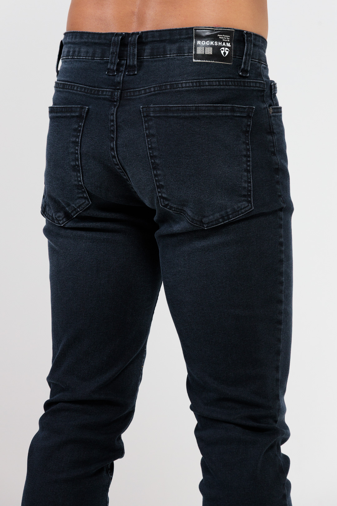 Calça Masculina Super Skinny Jeans Black Stone | ROCKSHAM